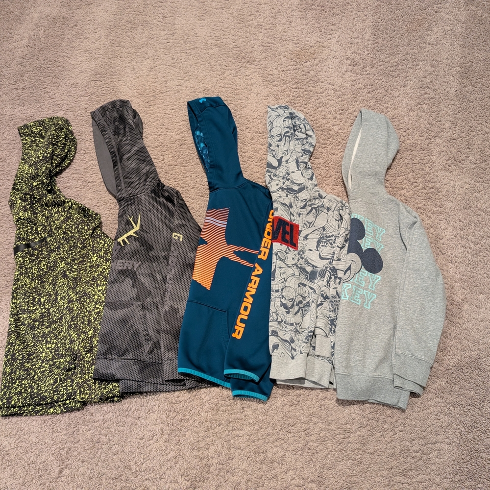 Nike Kids Hoodies - Black, Gray, Blue, Green Medium Size 8-10